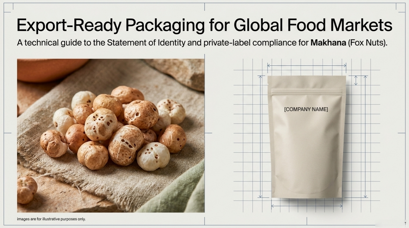 Private Label Makhana: Global Makhana Export Packaging Standards
